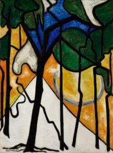 Jacoba van Heemskerck, Baum,1914-15,Öl auf Leinwand,105 x 78 cm,Kunstmuseum Den Haag,Foto: Kunstmuseum Den Haag