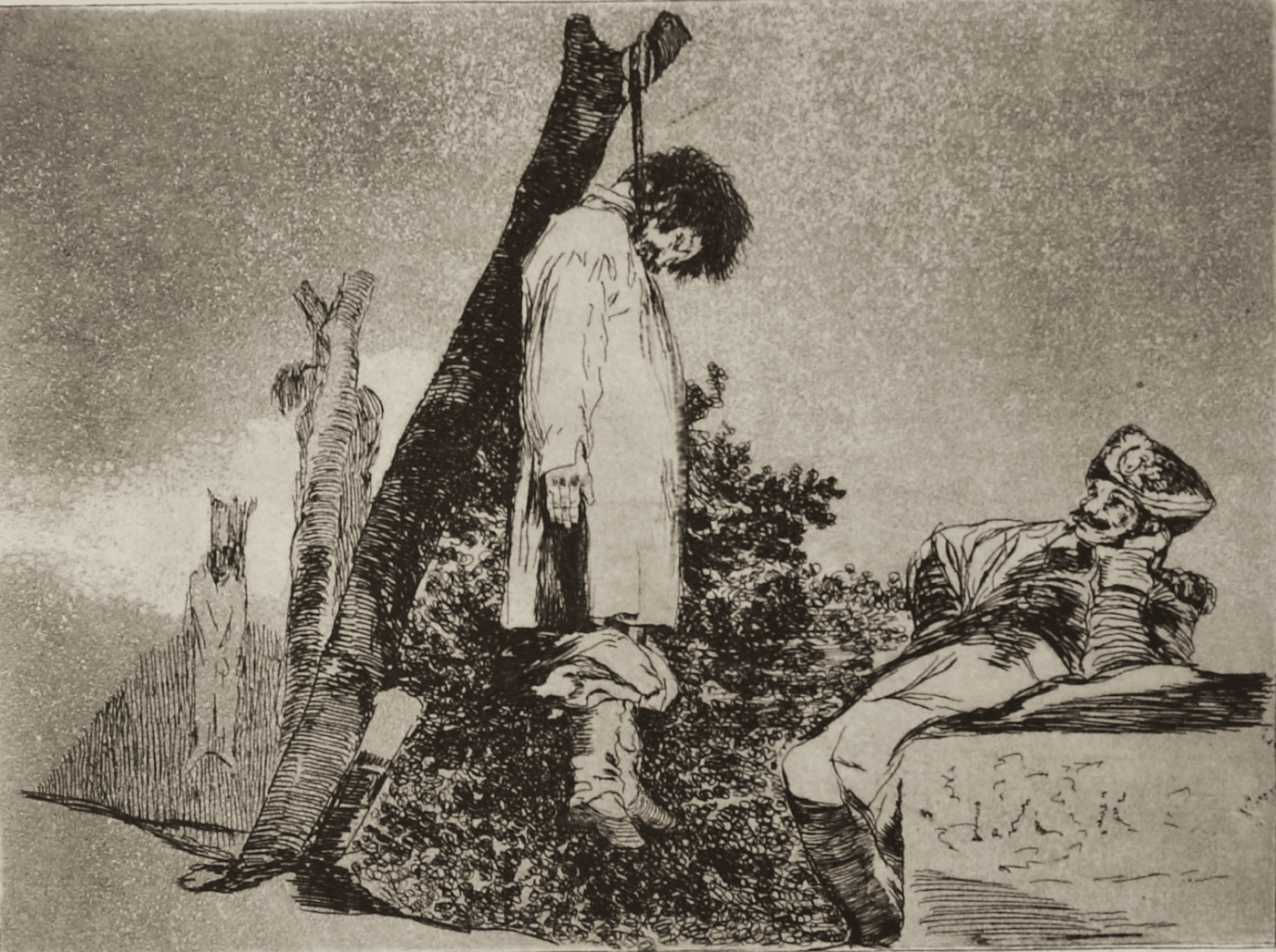 Francisco José de Goya y Lucientes, Tampoco (Los Desastres de la Guerra, Blatt 36), 1810–1814