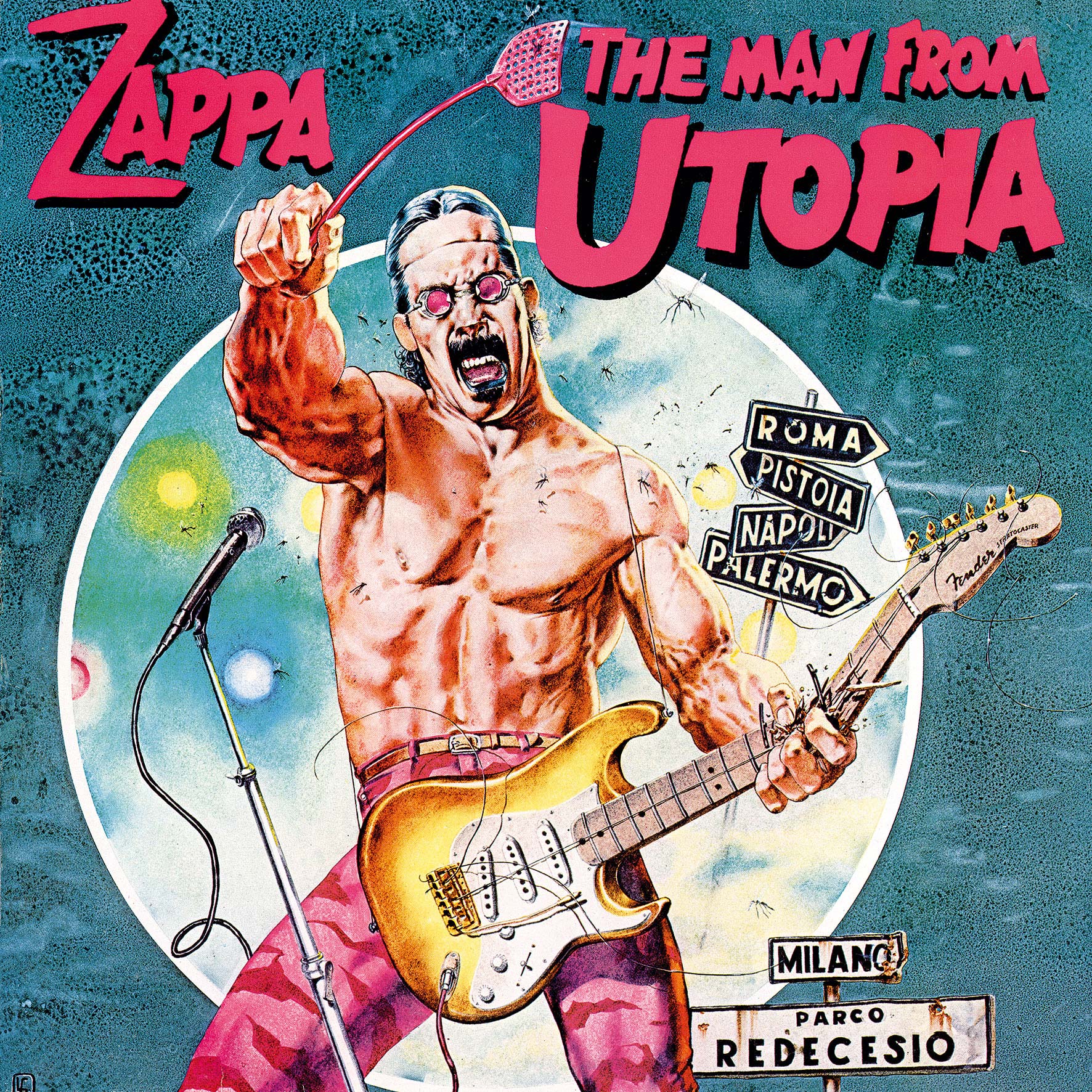VINYL! Die Comic-Cover© 1983 Tanino Liberat ore, CBS (Frank Zappa: The Man f rom Utopia)