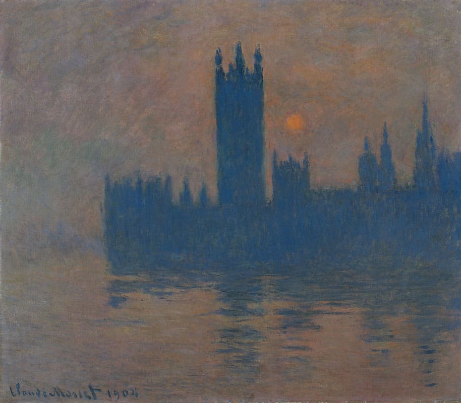 Claude Monet, Das Parlament, Sonnenuntergang, 1904 © Kunstmuseum Krefeld