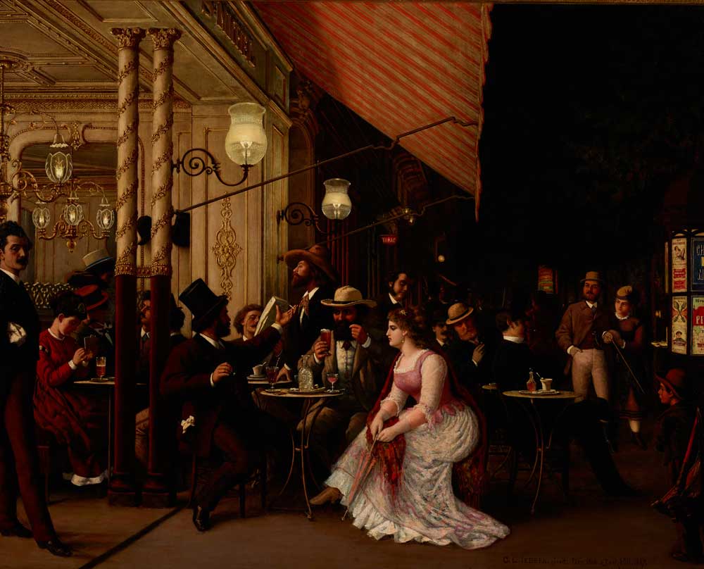Carl-Ludwig Jessen 1868, Pariser Cafe © Museumsberg Flensburg