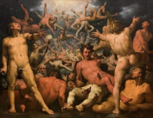 Cornelis Cornelisz. van Haarlem, The Fall of the Titans, 1588-1590
