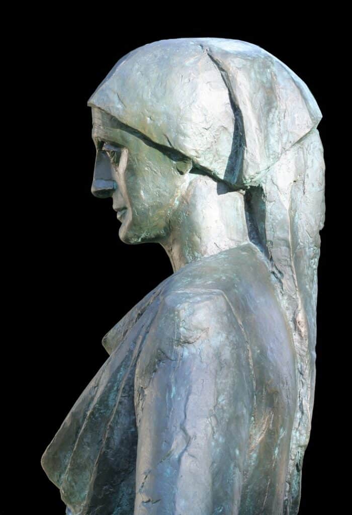 Hortensia, Christine Lavant Bronze, Foto Peter Fussy