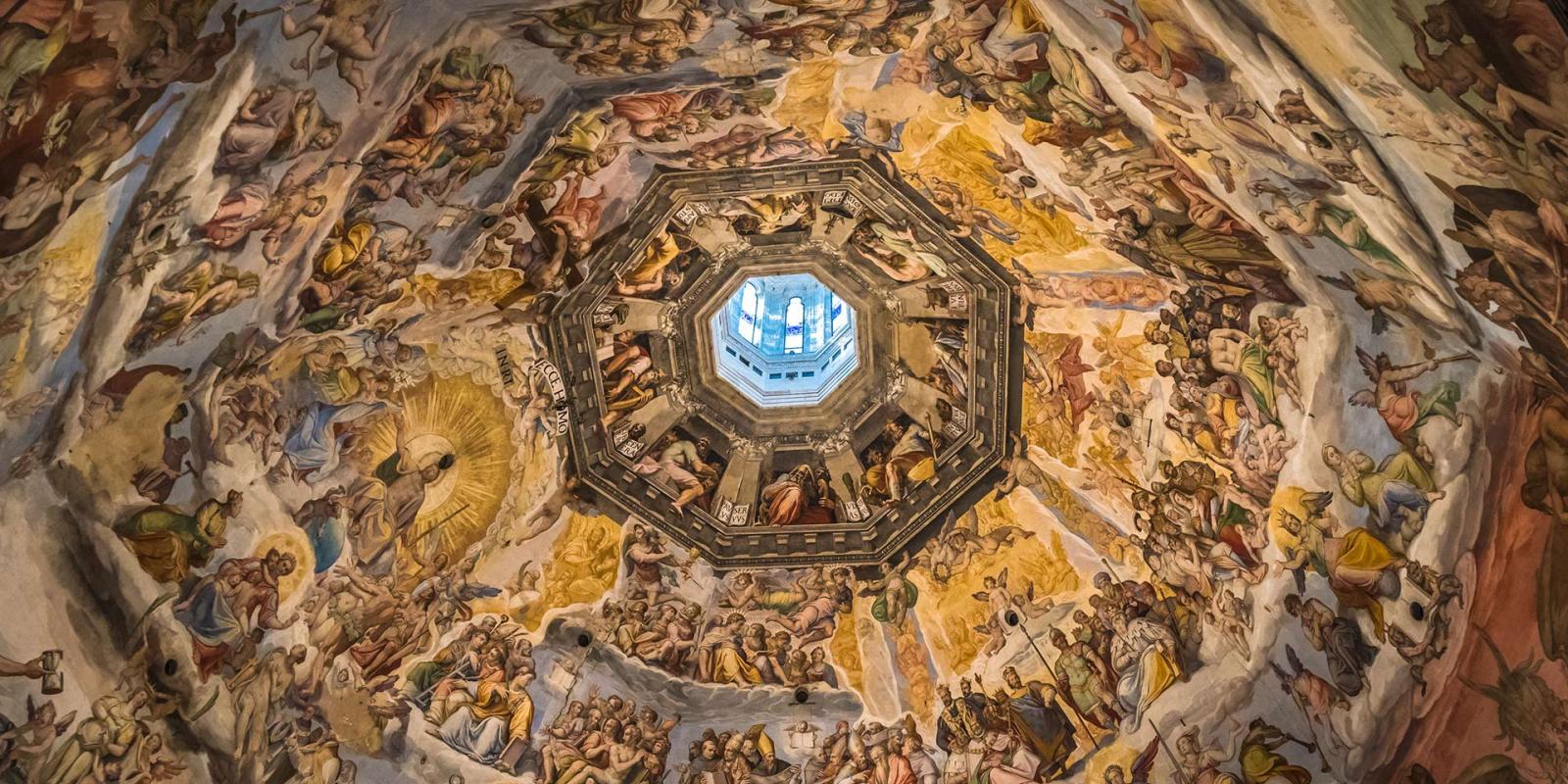 Paintings inside the dome © Duomo Firenze