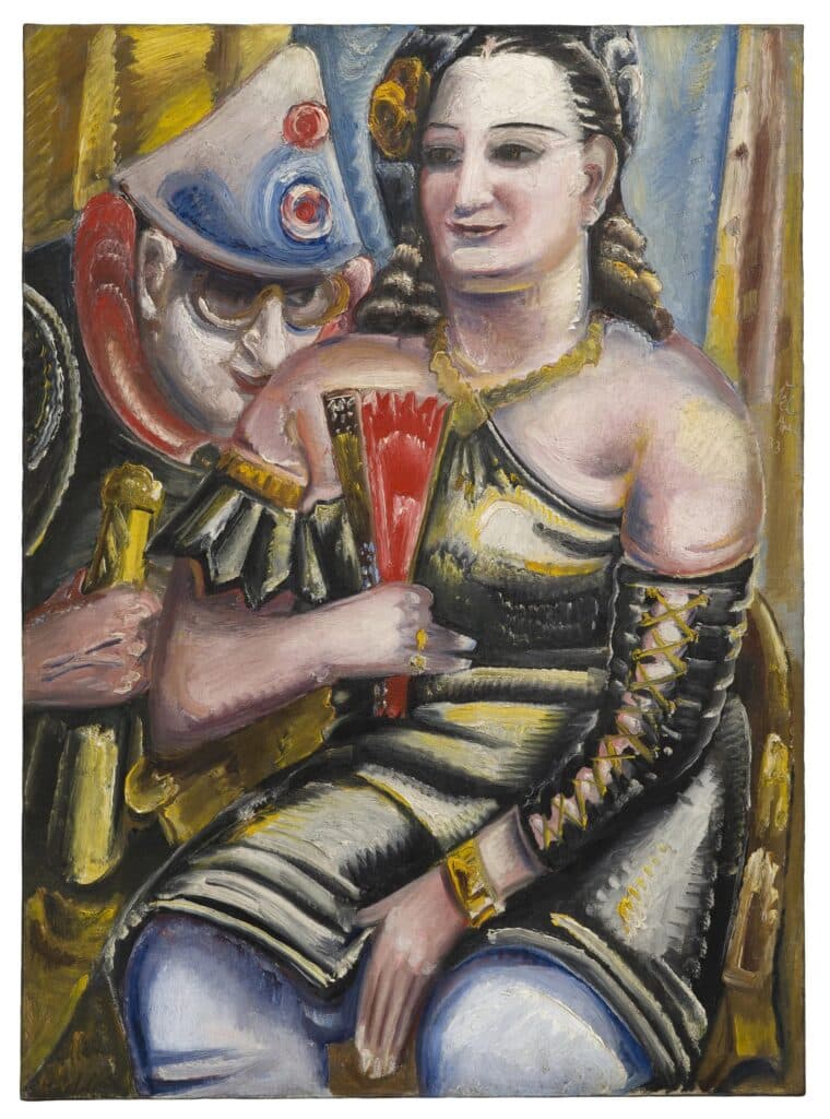 Paul Kleinschmidt, Karneval, Doppelbildnis, der Künstler und seine Frau, 1933, Sammlung Arthouse, Foto Josefine Bieler