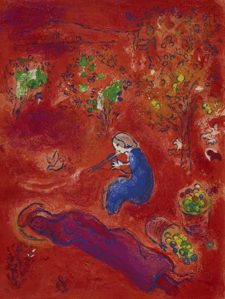 Marc Chagall, Daphis et Chloé (Detail), 1961 © VG Bild-Kunst, Bonn 2022