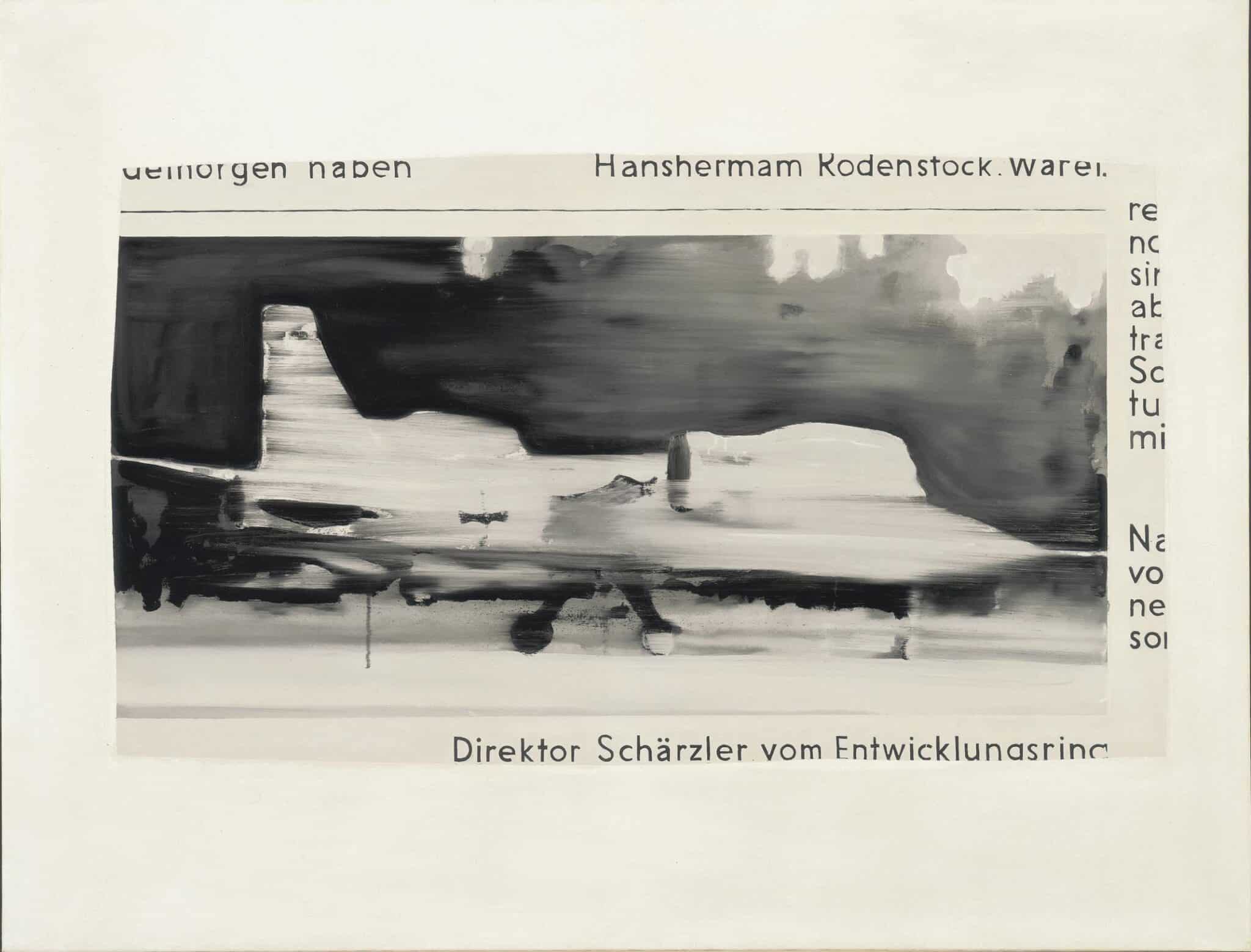 GERHARD RICHTER (*1932) Schärzler, 1964 Öl auf Leinwand 100 x 130 cm Privatsammlung Essen © Gerhard Richter 2023 (12052023)