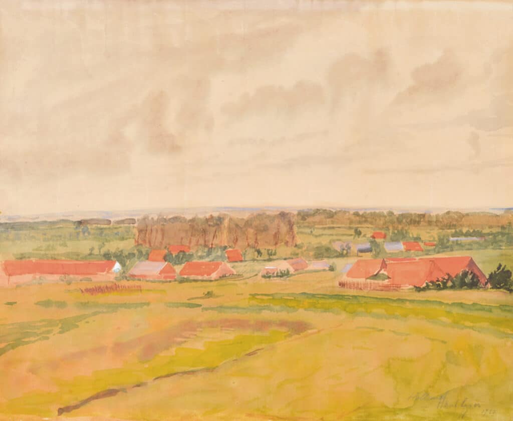 Jean (Hans) Egger, Holländische Landschaft, 1923, Aquarell auf Papier, Courtesy Kunstsammlung des Landes Kärnten/MMKK, Foto: F. Neumüller