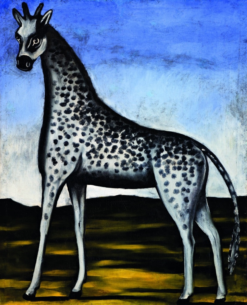 Niko Pirosmani, Giraffe, Öl auf Wachstuch, Georgian National Museum © Infinitart Foundation, Foto: Roberto Bigano