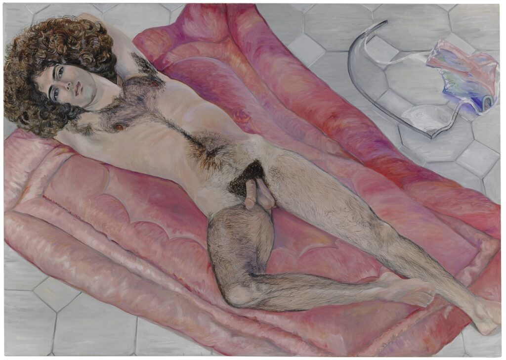 Sylvia Sleigh, Paul Rosano, liegend (Paul Rosano Reclining), 1974 Tate. Purchased with the support of the Estate of Sylvia Sleigh 2015, Foto und ©: Tate