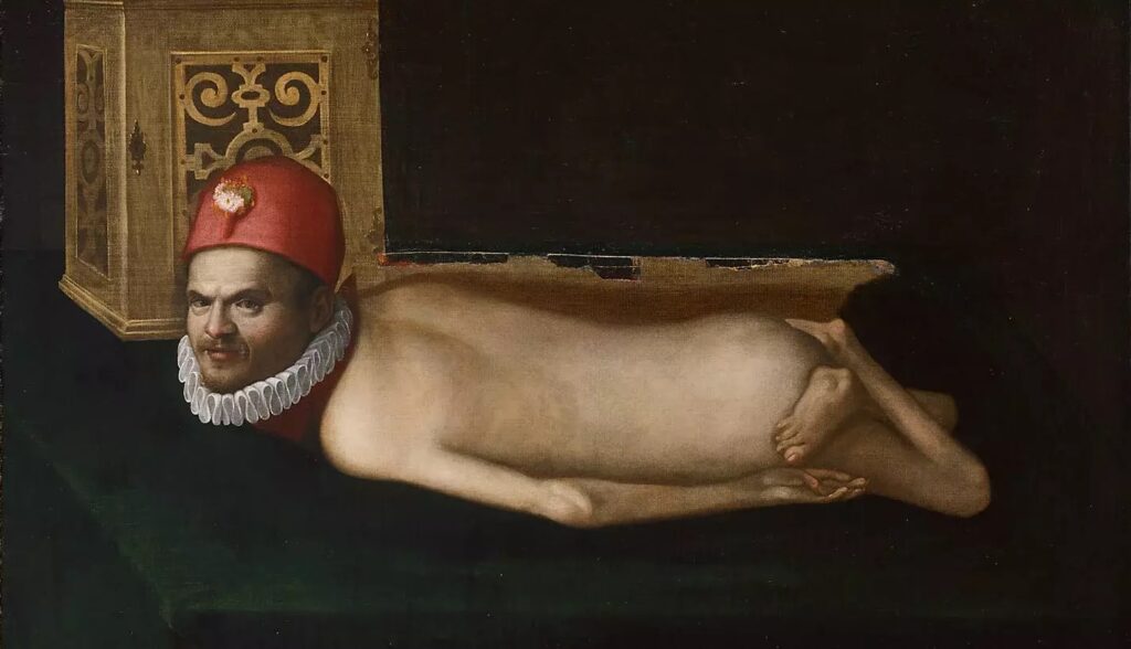 Bildnis eines behinderten Mannes, 2. Hälfte 16. Jahrhundert, Öl auf Leinwand © KHM-Museumsverband