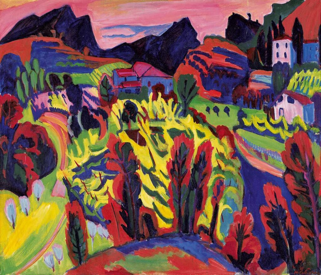 Hermann Scherer, Tessiner Berglandschaft, 1924–1926, Öl auf Leinwand, Sammlung Würth, Foto: Volker Naumann, Schönaich