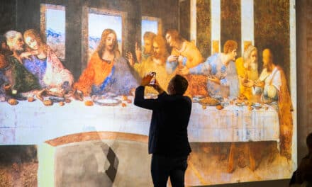Hanns-Martin-Schleyer Halle in Stuttgart: The Last Supper by Leonardo da Vinci