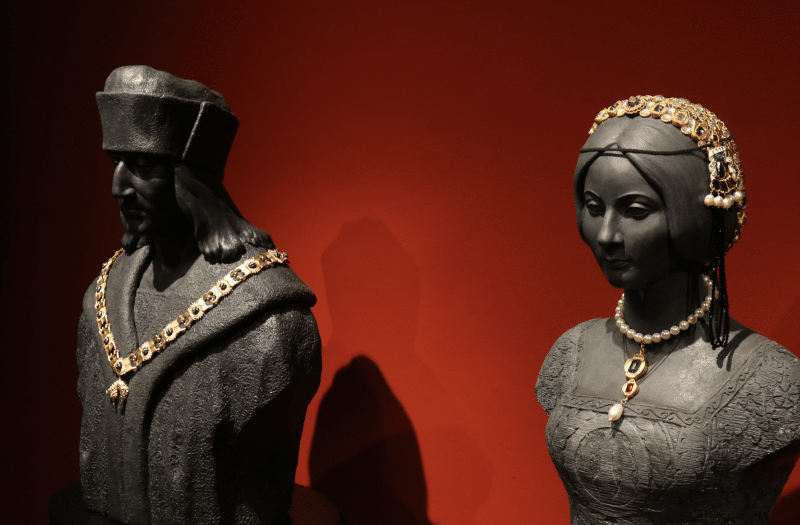Exposition permanente "Maximilien 1er", Bianca-Maria Sforza et Maximilien Ier © Capitainerie du château d'Autriche