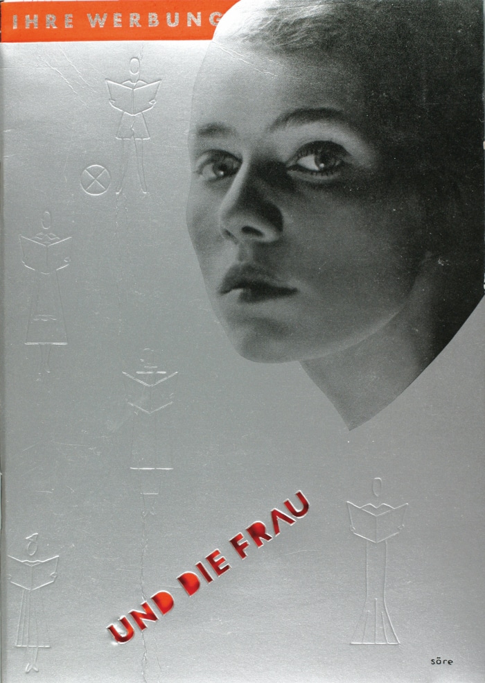 Irmgard Sörensen-Popitz: Ihre Werbung und die Frau, Entwurf, Werbebroschüre für den Verlag Otto Beyer, Leipzig, 1934, Privatbesitz © Stiftung Bauhaus Dessau