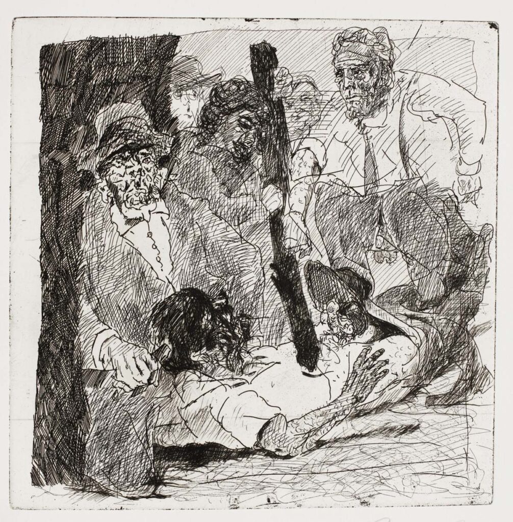 Alfred Hrdlicka, Version of political femicide III, 1983 © Archive Alfred Hrdlicka, Vienna