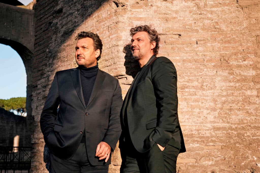 Ludovic Tézier und Jonas Kaufmann © Gregor Hohenberg / Sony Music
