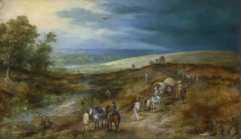 Jan Brueghel d.Ä., Landschaft mit dem Rohrdommeljäger, 1605 © Gemäldegalerie Alte Meister, Staatliche Kunstsammlungen Dresden, Foto: Elke Estel/Hans-Peter Klut