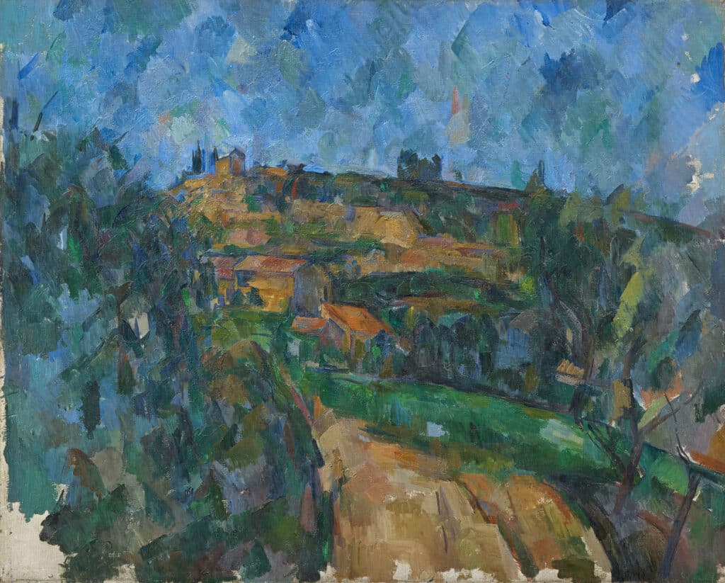Paul Cézanne, La Route tournante en haut du chemin des Lauves, 1904-1906, Öl auf Leinwand, Fondation Beyeler, Riehen/Basel, Sammlung Beyeler