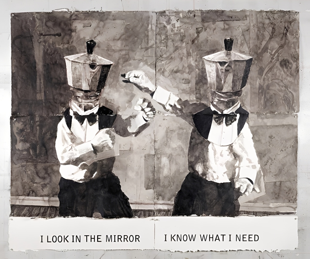 William Kentridge I Look in the Mirror, I Know What I Need, 2023 Abbildung: Courtesy Kentridge Studio © William Kentridge, 2025