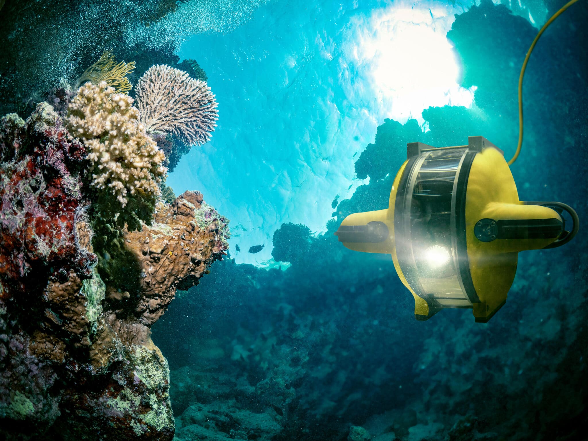 Unterwasserroboter erforscht die Tiefsee © SeaTops | Alamy Stock Foto