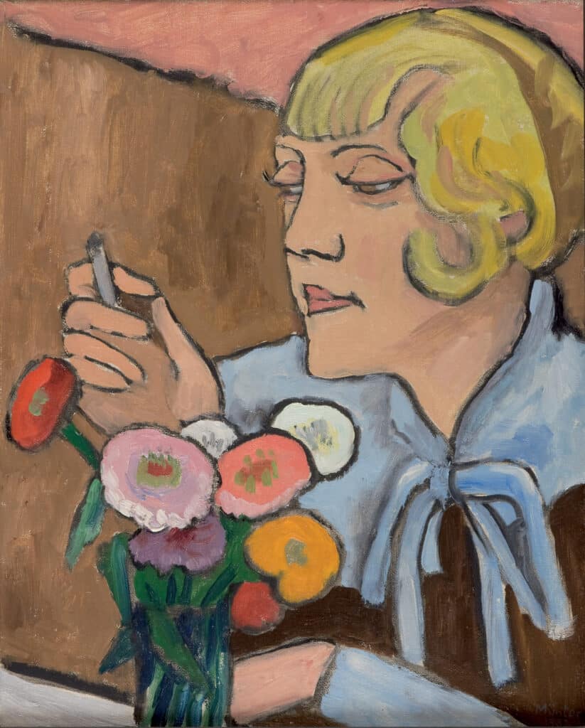 Gabriele Münter, Margret Umbach, 1932, Oil on canvas, Collection Dreiländermuseum Lörrach, Photo: Dreiländermuseum Lörrach/Axel Hupfer © VG Bild-Kunst, Bonn 2025