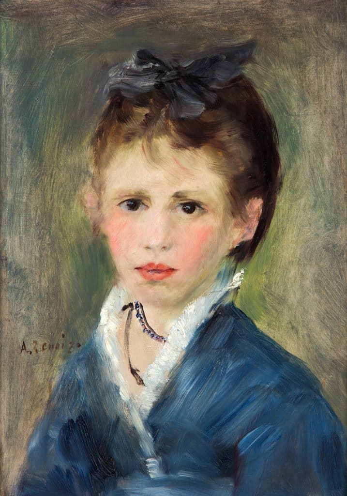 Pierre-Auguste RENOIR, Portrait of Marthe le Cœur (Portrait Mlle Marthe le Cœur), 1873 © ARCHE NOAH - Art &amp; Nature 