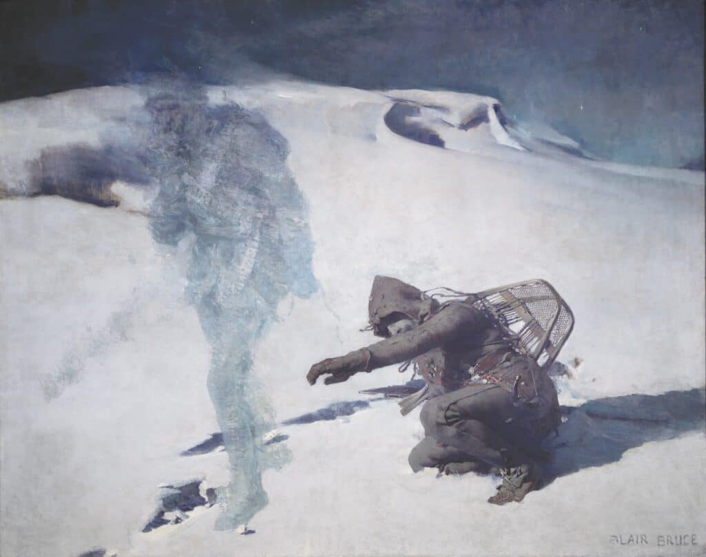 William Blair Bruce, Der Geisterjäger, 1888, Öl auf Leinwand, Art Gallery of Hamilton.Bruce Memorial, 1914