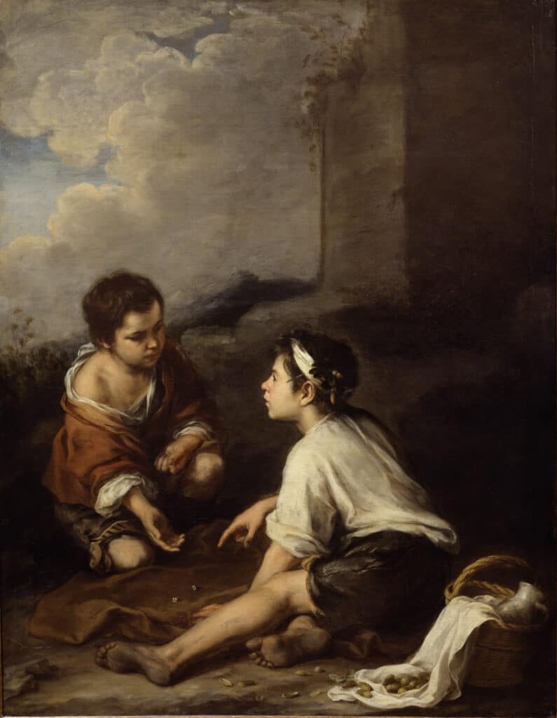 Bartolomé Esteban Murillo, Würfelspielende Knaben, 1670–1682 © Gemäldegalerie der Akademie der bildenden Künste Wien