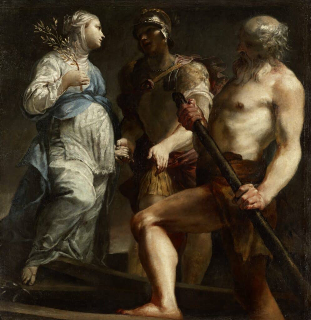 Giuseppe Maria Crespi, gen. Lo Spagnuolo, Aeneas, die Sibylle und Charon, um 1695/1697, Kunsthistorisches Museum Wien, Gemäldegalerie © KHM-Museumsverband