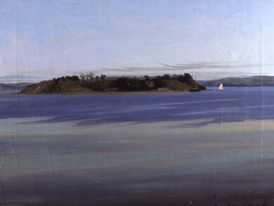 Ochseninsel in der Flensburger Förde, um 1909, Agnes Slott-Møller © Museumsberg Flensburg