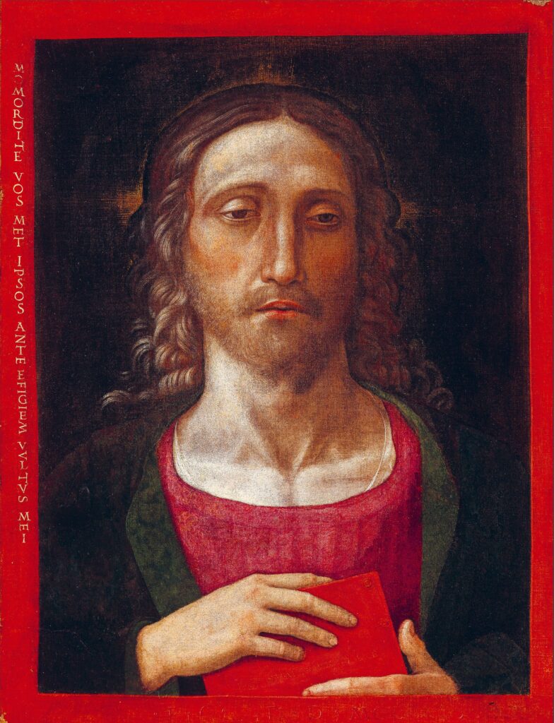 Andrea Mantegna (Isola di Carturo 1431 - Mantua 1506), The Redeemer, Correggio, 1493, Tempera on canvas, Correggio, Museo "Il Correggio" © Proprietà del Comune di Correggio (RE)