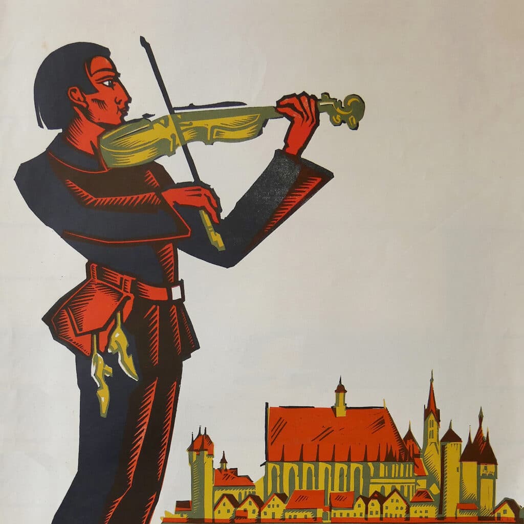 Alois Baumhauer, Plakat zum 5. Musikfest Schwäbisch Gmünd, 1926. © Stadtarchiv, Schwäbisch Gmünd