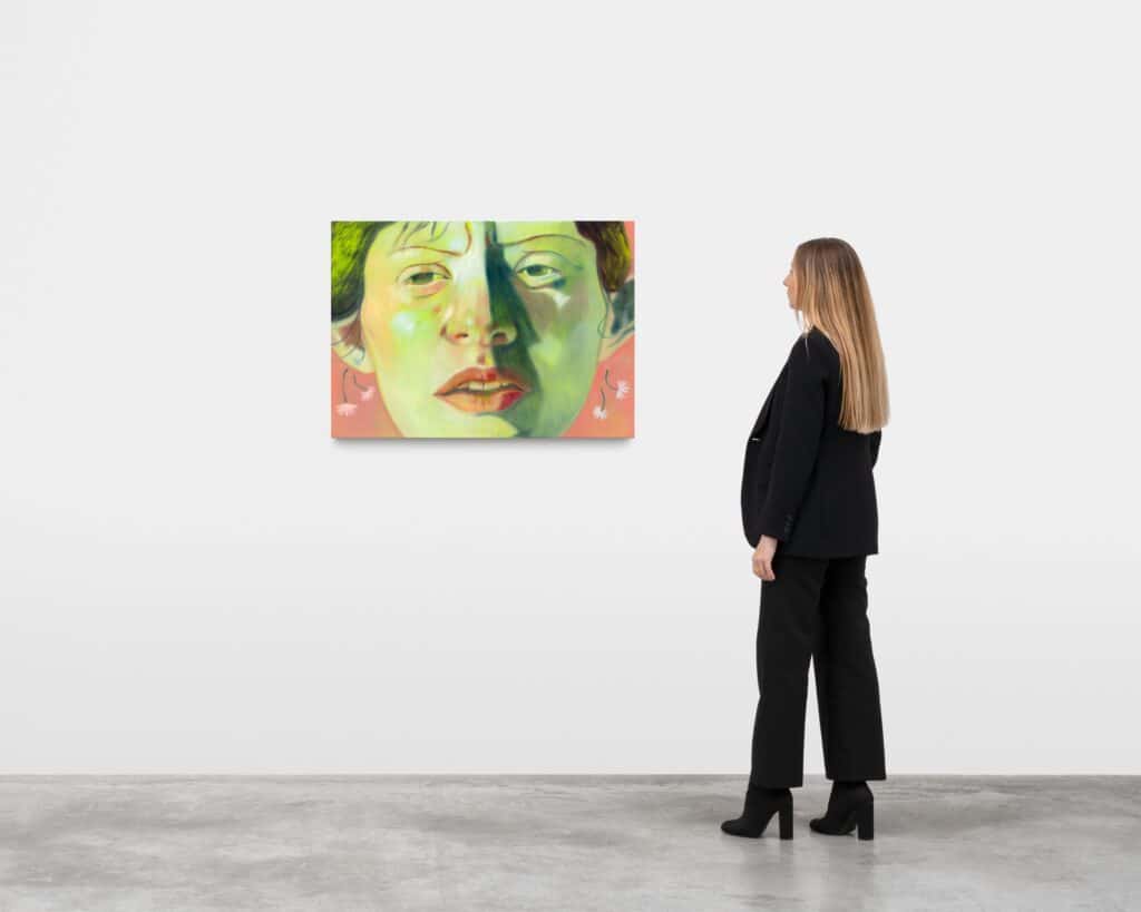 Inès Longevial, Visage Vert, 2024, Courtesy of the Artist and Almine Rech. Photo: Nicolas Brasseur