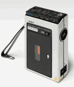 AIWA recording device by Claude Lanzmann, Japan, ca. 1970-1979; Jewish Museum Berlin, inv. no.: 2023/208, donated by the Association Claude et Felix Lanzmann, photo: Roman März