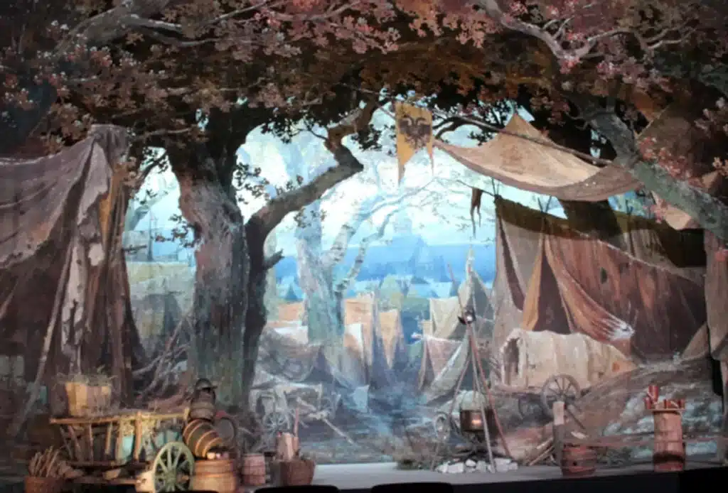 Theatermuseum Meiningen „Zauberwelt der Kulisse“, Wallensteins Lager © Theatermuseum Meiningen