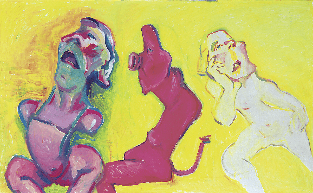 Maria Lassnig, 1919–2014, „3 Arten zu sein“ 2004 © Maria Lassnig Stiftung, VG Bild-Kunst, Bonn 2025