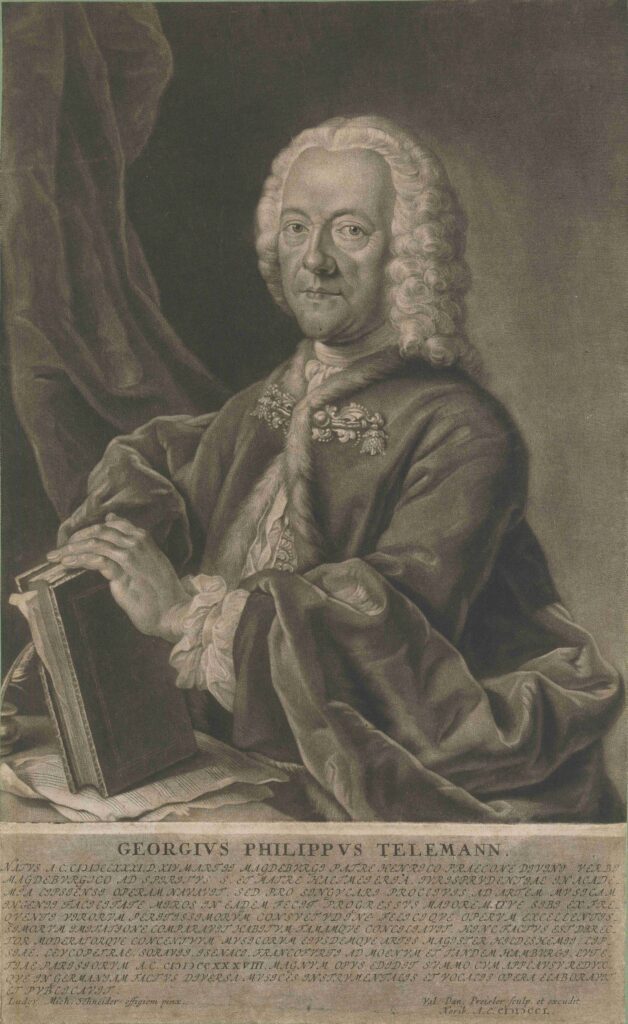 Georg Philipp Telemann, Preissler, Nürnberg, 1750 © Telemann-Zentrum-Bibliothek