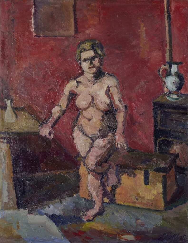  Herbert Boeckl, Akt vor gelber Kiste, 1925 © Privatbesitz, Foto: Leopold Museum, Wien © Herbert Boeckl-Nachlass, Wien