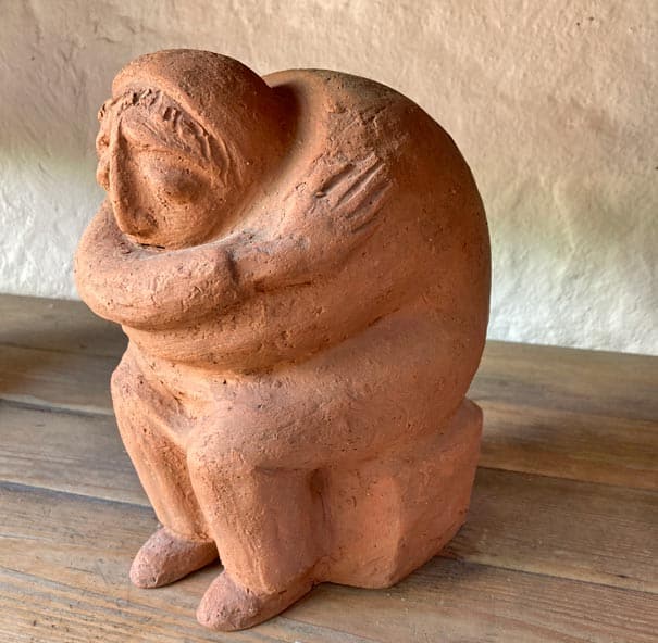 Entwurf für die Großplastik „Der leidende Mensch“ für das Nordklinikum, Terracotta patiniert, um 1972. Foto: Alexandra Foghammar