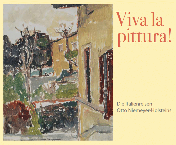 Otto Niemeyer-Holstein, Blick von der Terrasse(Florenz), 1958, Öl auf Papier, Eigentum Museum Atelier ONH, Lüttenort