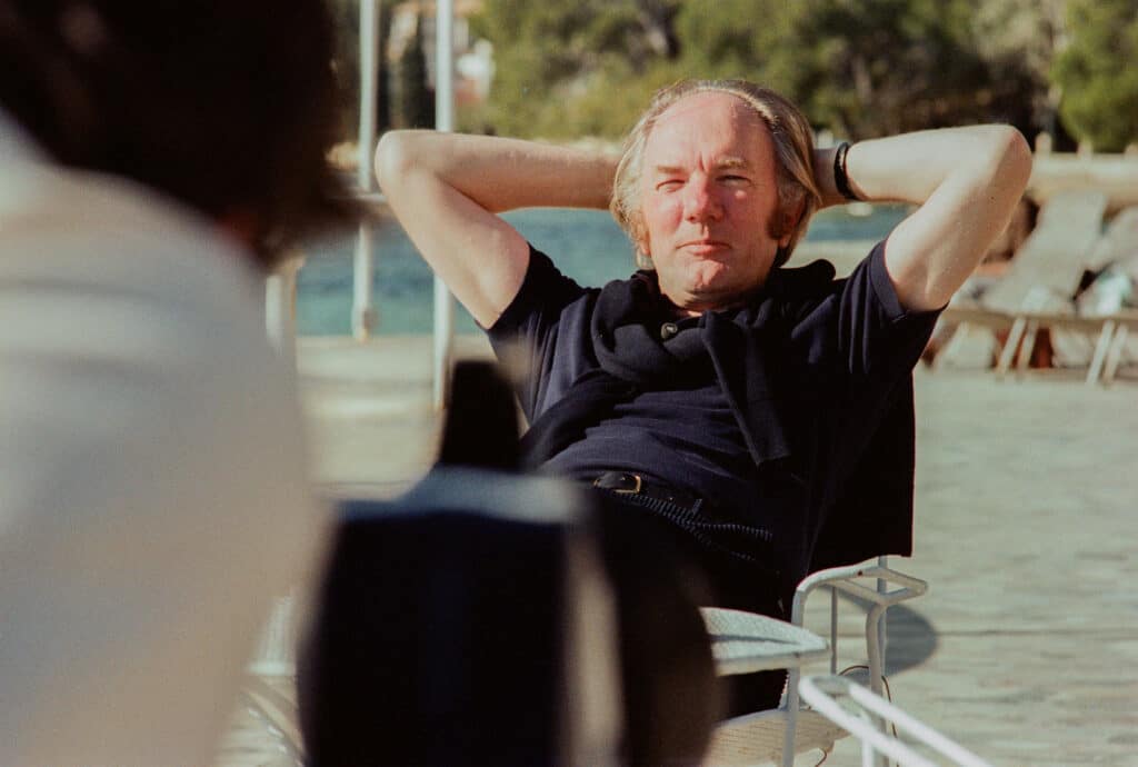 Thomas Bernhard 1980 in Santa Ponsa, Mallorca, Foto: Stefan Mussil