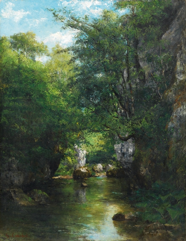 Gustave Courbet, Der Bachlauf der Brême, 1866 © Museo Nacional Thyssen-Bornemisza, Madrid, Foto: Museo Nacional Thyssen-Bornemisza, Madrid