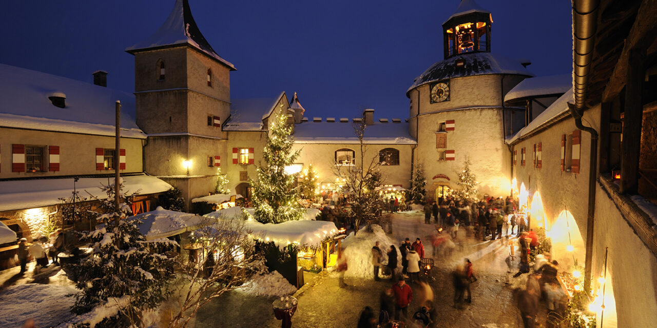 Romantischer Adventmarkt auf der Erlebnisburg Hohenwerfen