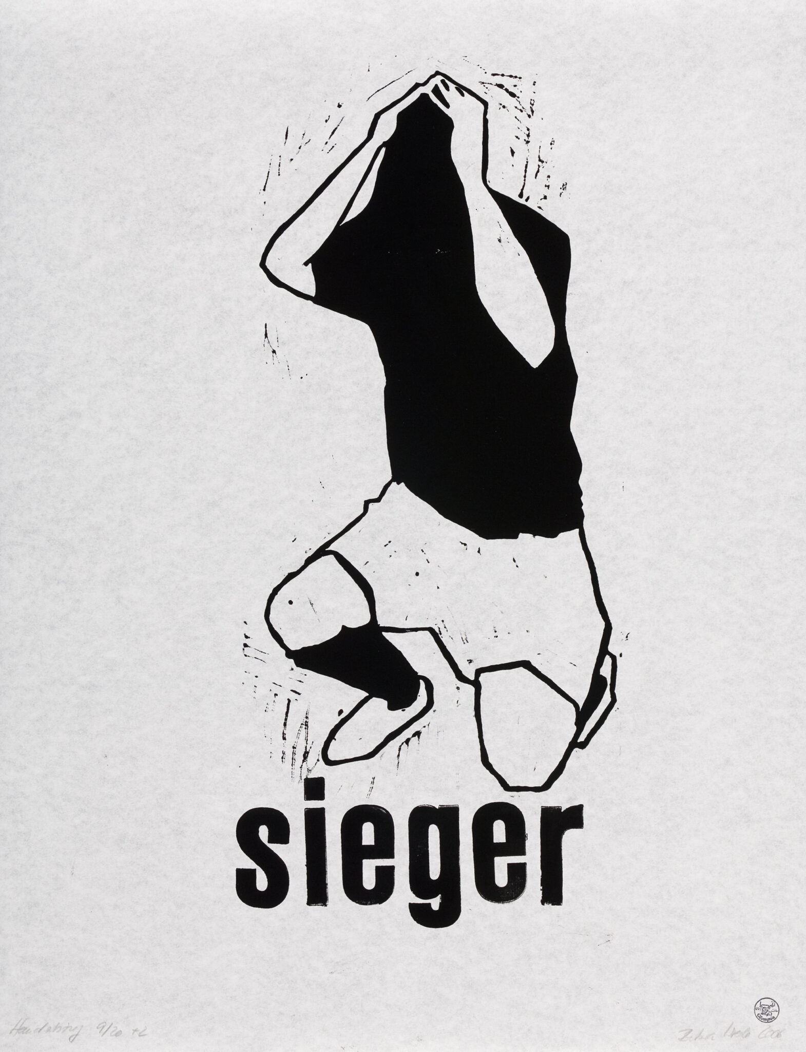 Barbara Wrede_Sieger, 2006, aus der 4-teiligen Serie Sieger - Verlierer - Finale - vorbei, Städtische Galerie Bietigheim-Bissingen, © Frank Kleinbach