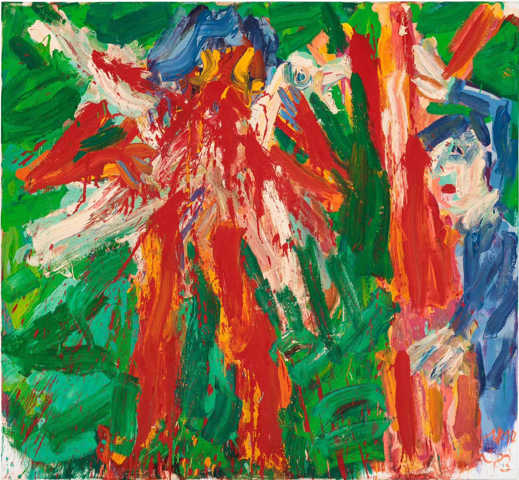 Otto Muehl (1925 – 2013), Ohne Titel, 1983, Sammlung WIENER AKTIONISMUS MUSEUM, Foto: WIENER AKTIONISMUS MUSEUM / Manuel Carreon Lopez © Bildrecht, Wien 2026
