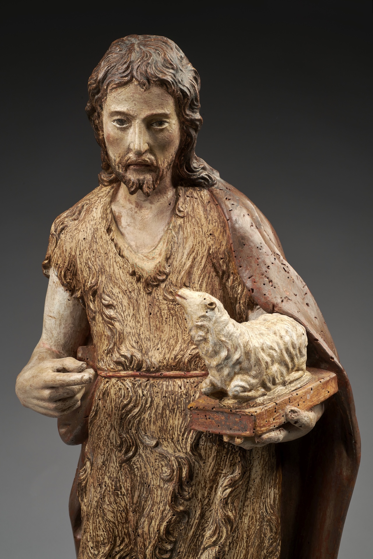 Johannes der Täufer, 18.Jahrhundert, Holz farbig gefasst, Sammlung Wüstefeld, Diözesan museum Paderborn, Foto: Ansgar Hoffmann