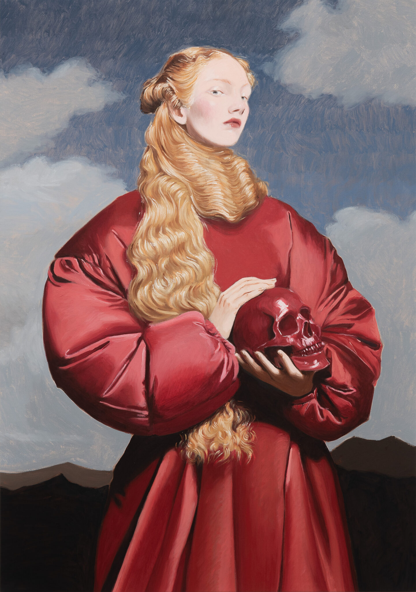 Nieves González, La sfida, 2025, Öl auf Leinwand © Nieves González, Leihgabe aus Privatbesitz