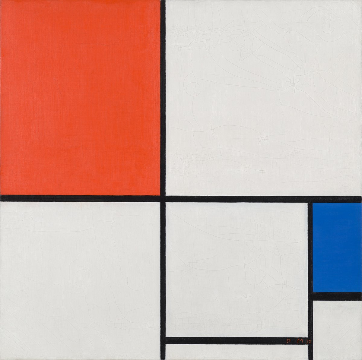 Piet Mondrian, Composition A, 1932, Kunst Museum Winterthur, Legat Dr. Emil und Clara Friedrich-Jezler, 1973