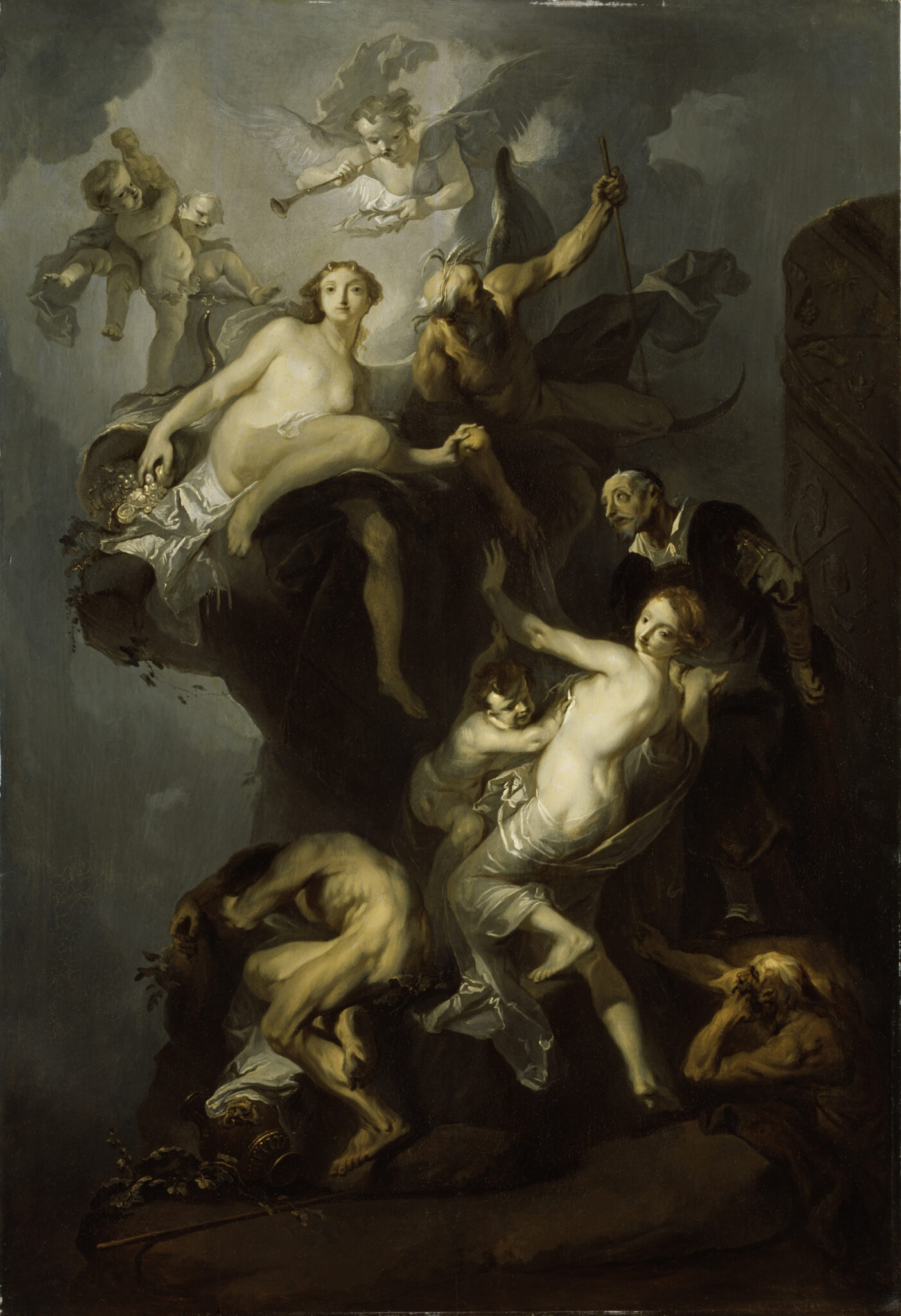 Franz Anton Maulbertsch, Allegorie auf das Schicksal der Kunst, um 1770 © Gemäldegalerie der Akademie der bildenden Künste Wien